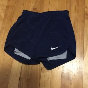 Nike Dri-fit blue athletic shorts with compression running size xs